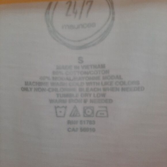 Maurices Tie Dye V neck Cotton Blend Tee Small - Picture 2 of 9
